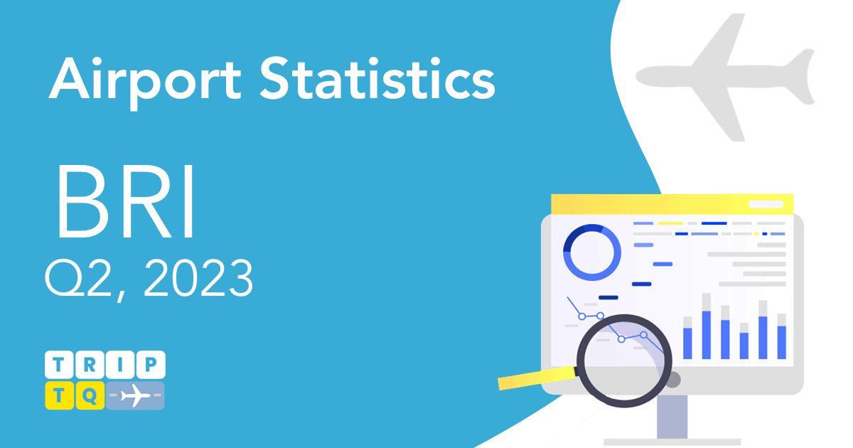 Bari Karol Wojtyła Lufthavn (BRI) Passager- og flystatistik Q2, 2023